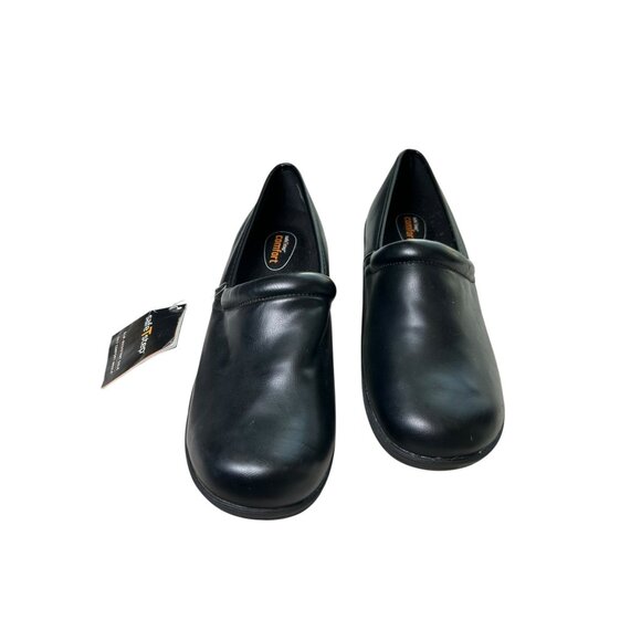 NEW SafeTStep Comfort Clogs Gretchen Black Women's 12W Non Slip Nursing Work - Picture 2 of 13